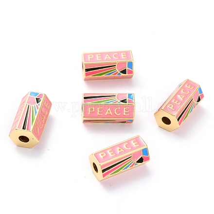 Латунь эмаль бисера KK-M218-09-RS-1