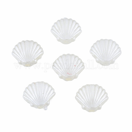 Perles d'imitation perles en plastique ABS X-OACR-T018-08-1