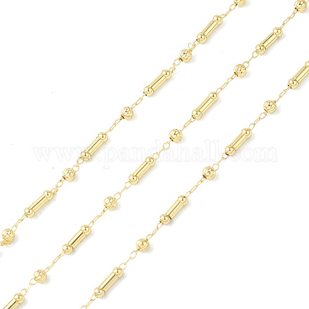 Messingsäule und runde Perlenketten CHC-P016-14G-01-1