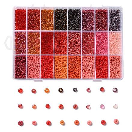 288g perles de rocaille en verre 24 couleurs SEED-JQ0005-01B-3mm-1