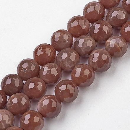Chapelets de perles de sunstone naturelles G-G945-11-10mm-1