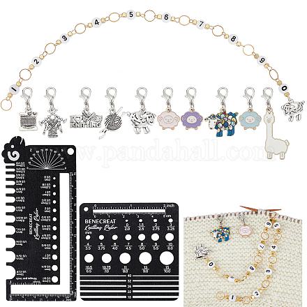 Деревянные линейки для вязания DIY-BC0013-26-1