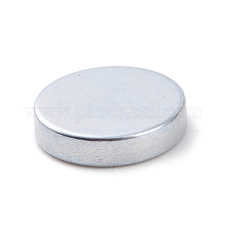 小さな円形の磁石  ボタンマグネット  強力な磁石の冷蔵庫  プラチナ  6x1.4mm FIND-I002-05-1