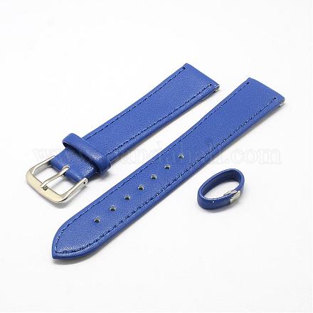 Bracelets de montres en simili cuir WACH-R010-16mm-02-1