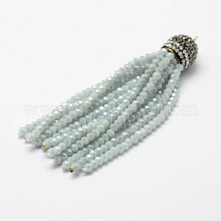 Gros pendentifs de gland de perles en verre EGLA-P023-05-1