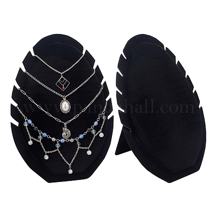 Soporte de exhibición del collar de terciopelo NDIS-PH0001-04-1