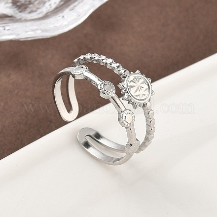 Кольца-манжеты из нержавеющей стали 304 для женщин RJEW-A079-07B-P-1