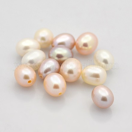 Perle coltivate d'acqua dolce perla naturale PEAR-M001-M-1