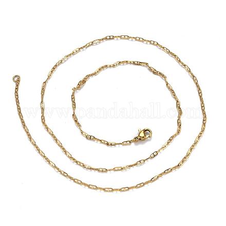 304 Stainless Steel Mariner Link Chain Necklaces NJEW-P226-03G-05-1