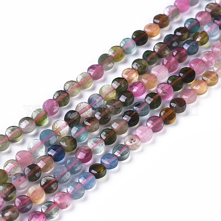 Chapelets de perles en tourmaline naturelle G-I249-A28-1