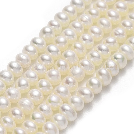 Brins de perles de culture d'eau douce naturelles PEAR-A005-03A-01-1
