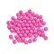 Plastic Beads, Round, Deep Pink, 6x5.5mm, Hole: 1.8mm, 3846pcs/500g.