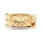 Ion Plating(IP) 304 Stainless Steel Box Clasp, Real 18K Gold Plated, 20.5x10mm, Hole: 1mm