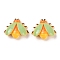 Insect Theme Opaque Resin Decoden Cabochons, Beetle, 25x30x10.5mm