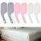 6Pcs 3 Colors PP Plastic Mattress Raiser, Mixed Color, 184x56x2mm, Hole: 4.5x13mm, 2pc/color