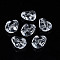 Transparent Acrylic Beads, Teardrop, Clear, 16.5x13.5x10.5mm, Hole: 1.8mm