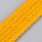 Transparent Frosted Glass Beads Strands, Cube, Faceted, Orange, 4~4.5x4~4.5x4~4.5mm, Hole: 1~1.2mm, about 97~98pcs/strand, 16.14~16.54 inch(41~42cm)