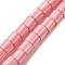 Polymer Clay Beads Strands, Column, Pink, 6~6.5x6~6.5mm, Hole: 1.2mm, about 61~64pcs/strand, 15.55~15.94''(39.5~40.5cm)