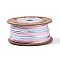 30M Segment Dyed Macrame Cotton Cord, Round Braided Rope, for Wall Hanging, Crafts, Gift Wrapping, Light Blue, 1mm, about 32.81 Yards(30m)/Roll