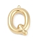 304 Stainless Steel Pendants, Ion Plating(IP), Letter Charm, Letter Q, 39.5x28.5x6.5mm, hole: 2.3mm
