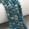 Natural Apatite Beads Strands, Round, 6mm, Hole: 0.8mm, about 64pcs/strand, 15.35''(39cm)