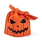 100Pcs Rabbit Shaped Halloween Candy Plastic Bags, Pumpkin Printed Candy Gift Bags, Dark Orange, 21.5~22.5x13.6x0.01cm