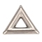 Tarnish Resistant 304 Stainless Steel Linking Rings, Pendants Accessories, Triangle, Stainless Steel Color, 30x34.5x3.5mm