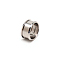 3Pcs 304 Stainless Steel Grooved Finger Ring Settings, Ring Core Blank, for Inlay Ring Jewelry Making, Stainless Steel Color, 11x24mm, US Size 10 1/4(19.9mm)