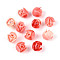 Synthetic Coral Beads, Dyed, Two Tone, Rose, Light Coral, 7x7mm, Hole: 1mm