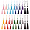 36Pcs 18 Styles Polyester Tassels Mobile Decorations, Mixed Color, 16.5cm, 2pcs/color