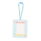 Acrylic Photocard Sleeve Keychain, with Iorn Ball Chains, Rectangle, Deep Sky Blue, 104mm, Hole: 3mm
