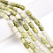 Natural Jade Beads Strands, Barrel, 9.5~10.5x6~7mm, Hole: 0.7mm, about 38pcs/strand, 15.16~15.35 inch(38.5~39cm)