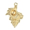 Ocean Series Alloy Pendants, Golden, conch, 31.5x22x5mm, Hole: 1.9mm
