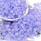 Transparent Colours Glass Seed Beads, Donut, Lilac, 6.5x3mm, Hole: 1.8mm, about 30pcs/10g