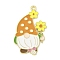 Bees Theme Alloy Enamel Pandants, Golden, Gnome, 35x22x1mm, Hole: 1.8mm