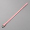 Blank PU Leather Cord Bracelet with Alloy Clasps, Pink, 8-1/2 inch(21.7cm)
