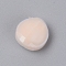 Imitation Jade Glass Beads, Flat Round, Light Coral, 14x6.5mm, Hole: 1.2mm