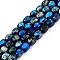 Natural Imperial Jasper Beads Strands, Dyed, Cuboid, Blue, 6.5~7.5x5~6x5~6mm, Hole: 0.8mm, about 53~60pcs/strand, 15.55~15.87 inch(39.5~40.3cm)