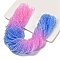 Transparent Painted Glass Beads Strands, Faceted, Rondelle, Colorful, 3.7x3.2mm, Hole: 0.7mm, about 105pcs/strand, 13.39''(34cm)