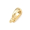 Brass Pendant Bails, Long-Lasting Plated, Lead Free & Cadmium Free, Rack Plating, Real 18K Gold Plated, 10.5x6.5x2.5mm, Hole: 1.2mm