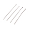 304 Stainless Steel Flat Head Pins, Stainless Steel Color, 35x0.5mm, Head: 1mm