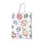 Easter Rectangle Kraft Paper Handbags, Flowers Storage Paper Gift Bags for Wedding Party Gift Wrapping Bags, Egg, 14.9x8x28.8cm