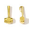 304 Stainless Steel Pendants, Hammer Charms, Ion Plating(IP), Real 18K Gold Plated, 20x9mm