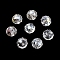 Electroplate Transparent Round Glass Beads, Faceted, Clear AB, 10mm, Hole: 1.6mm