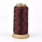 Polyester Thread, for Custom Woven Jewelry Making, Coconut Brown, 0.2mm, about 1000m/roll