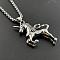 Unicorn Horse 304 Stainless Steel Pendant Punk Hip-hop Necklaces, Stainless Steel Color