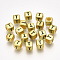 Acrylic Beads, Horizontal Hole, Metallic Plated, Cube with Letter.T, 6x6x6mm, 2600pcs/500g