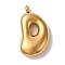Ion Plating(IP) 304 Stainless Steel Pendants, Balloon Letter Charm, Golden, Letter D, 25.5x15x6.5mm, Hole: 2mm