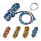 10M 4 Colors Ethnic Style Elastic Wrapped Core Cord, for Gift Wrapping Making, Round, Mixed Color, 6mm, about 2.73 Yards(2.5m)/Set