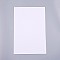 Jewelry Flocking Cloth, Polyester, Self-adhesive Fabric, Rectangle, White, 29.5x20x0.07cm